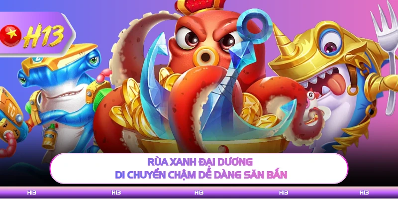 Rùa xanh đại dương di chuyển chậm dễ dàng săn bắn